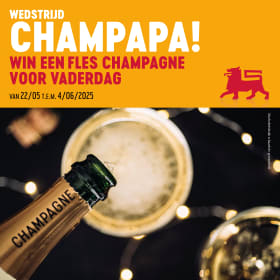 Wedstrijd Champapa!🍾 Probeer 1 fles champagne te winnen voor Vaderdag